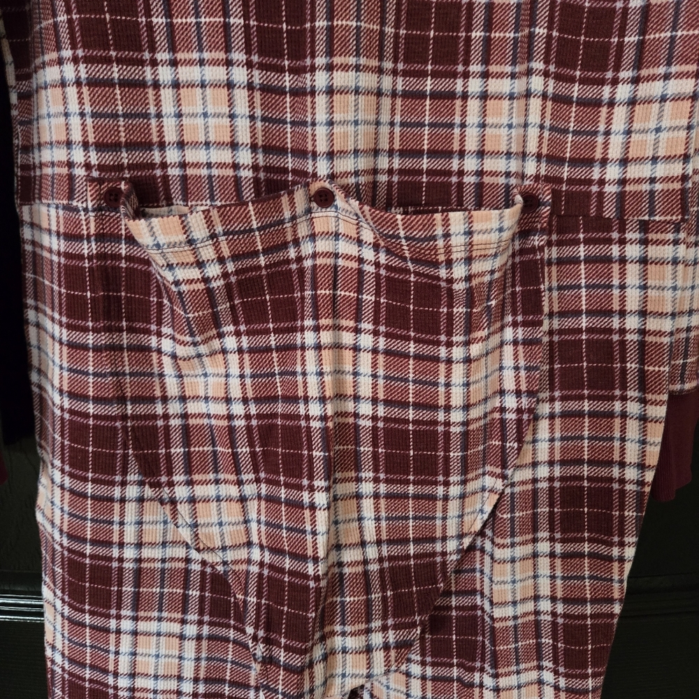 JOCKEY Womens Waffle Plaid Union Whimsy Pajamas Size L - Picture 13 of 14
